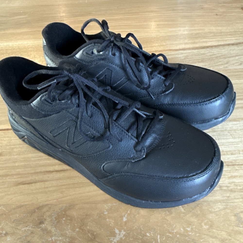 New Balance 928v3 Mens Walking Shoes Black Leather MW928BK3 Size 11 M